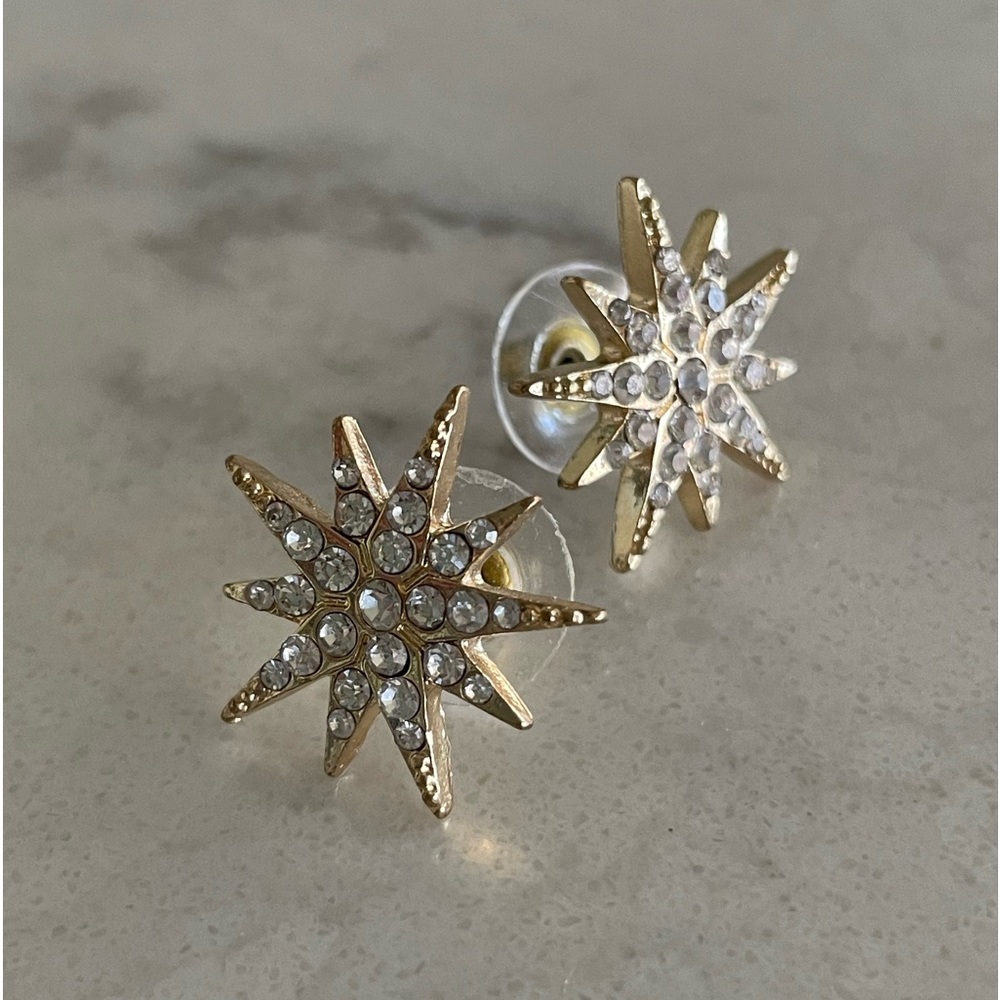 Lauren Conrad starburst earrings EUC